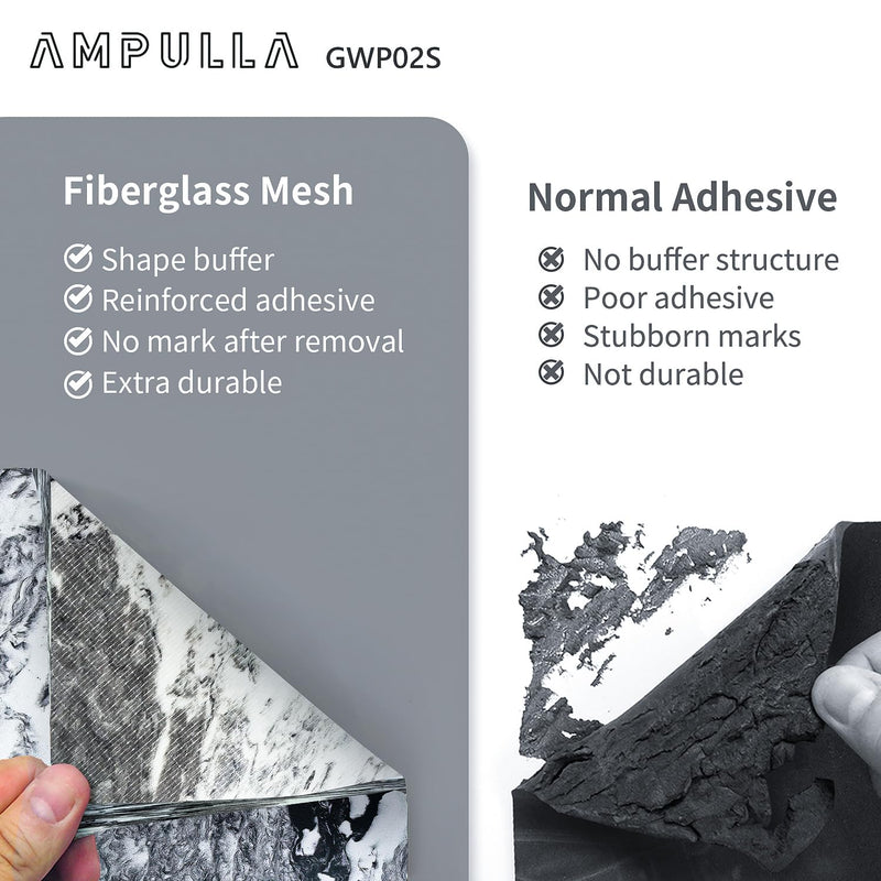 AMPULLA Garage Smith GWP02S Garage Wall Protector Car Door Protectors, Marble Grain, Designed in Germany (4-Pack Marble Grain) 4-Pack Marble Grain