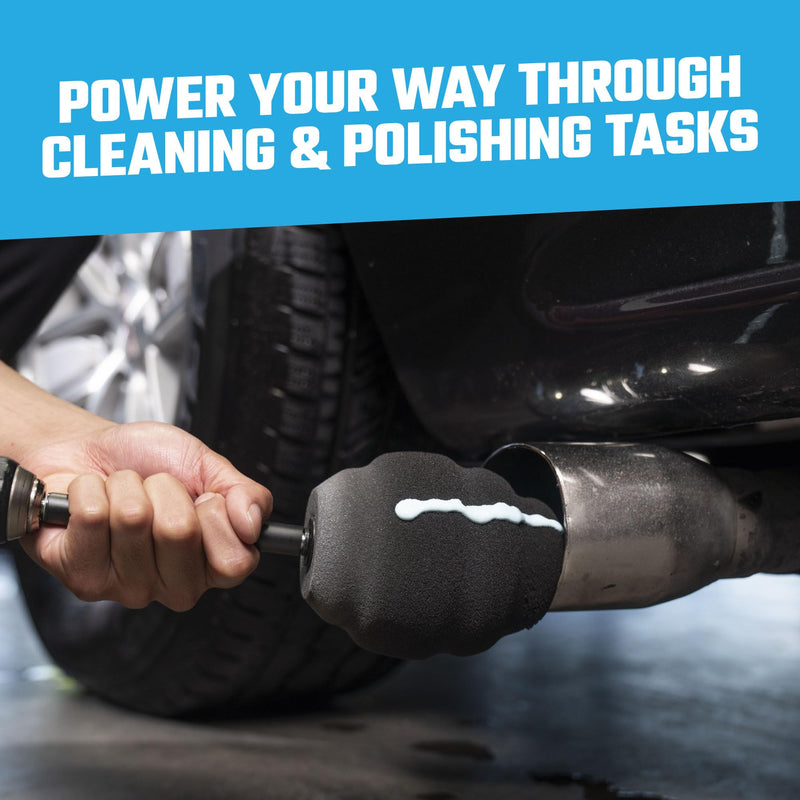 Chemical Guys ACC400 Ball Buster Wheel and Rim Polisher System, Safe for Cars, Trucks, SUVs, RVs, Motorcycles & More (Drill Attachment)