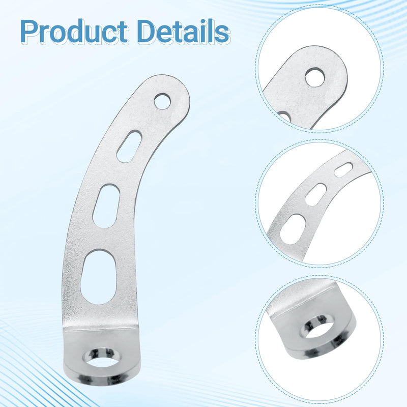 4708 Throttle Return Spring Bracket, Chrome ,Carburetor Throttle Return Spring Bracket - 2 Pack