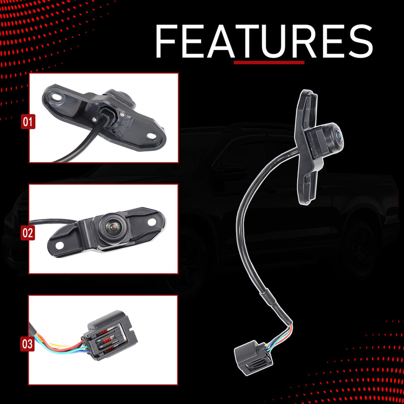 Rear View Backup Camera Compatible with 2017-2019 Honda Ridgeline | Compatible With 2017-2019 Honda Ridgeline 3.5L, Parking Assist Camera, Image Waterproof Housing, 39530T6ZA01 39530-T6Z-A01