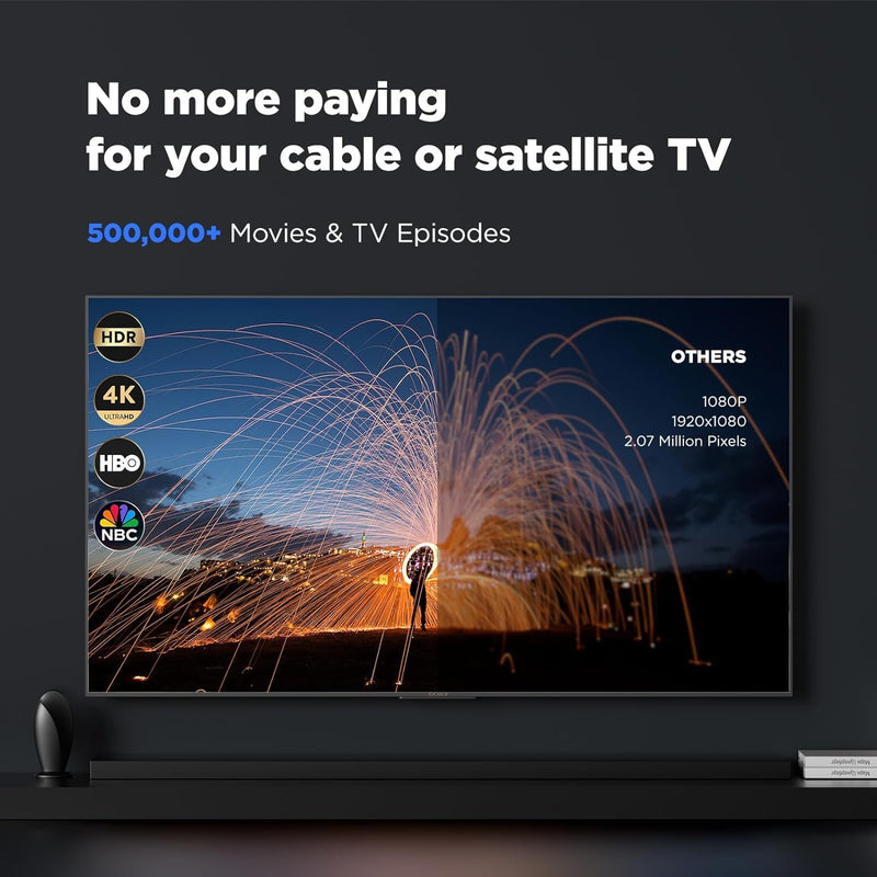  [AUSTRALIA] - Digital TV Antenna Indoor,【1200+ Miles Super Long Range】【Smart Chip for Local HD Channels】-with Amplifier Signal Booster,Supports 4K 1080p for Smart & Older TVs,18ft Coax Cable Gloss Black Compact