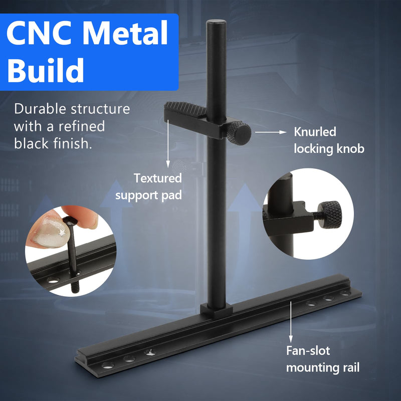 GPU Support Bracket, Metal Graphics Card Holder Support for 9cm/12cm/14cm Fan Mount, Adjustable Anti Sag GPU Stand 10-129mm for ATX MATX ITX Computer Case