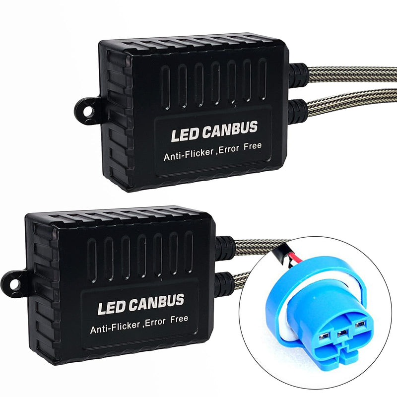 SOCAL-LED 2x C20 HB5 9007 LED Decoder Strong Canbus Error Code Warning Canceller Anti Flicker Relay Adapter