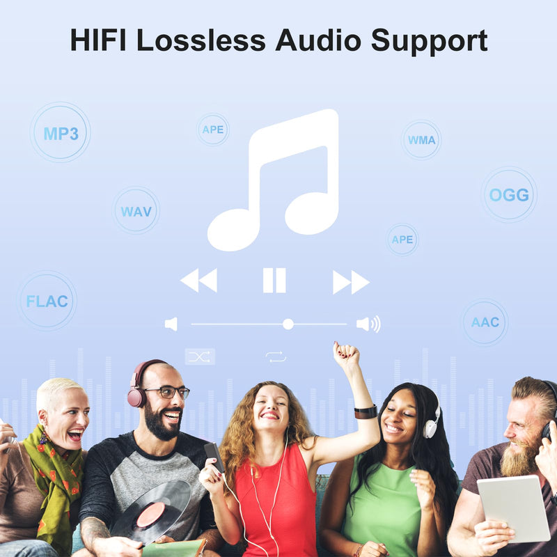 MECHEN Android MP3 Player 4" Touchscreen Bluetooth WiFi Gray | Android 9 OS, 2GB RAM+16GB ROM, Speaker, Spotify/Amazon Music/Audible, Google Play Store for Apps