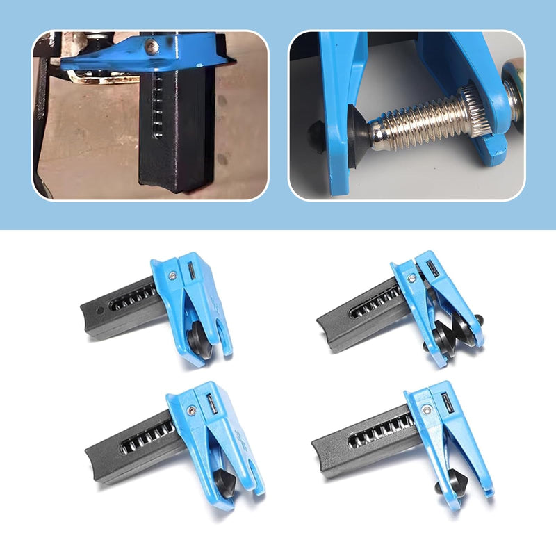 4 PCS Car Brake Line Clamp, Brake Oil Line Plug Tool, Brake Oil Line Guard, Universal for Most Cars (Blue)
