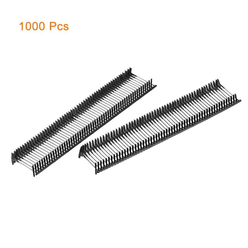 MECCANIXITY Standard Tagging Fasteners Plastic Regular for Garment Price Tag Label Tagging Barbs Black 0.58 Inch/15mm Pack of 1000 15mm