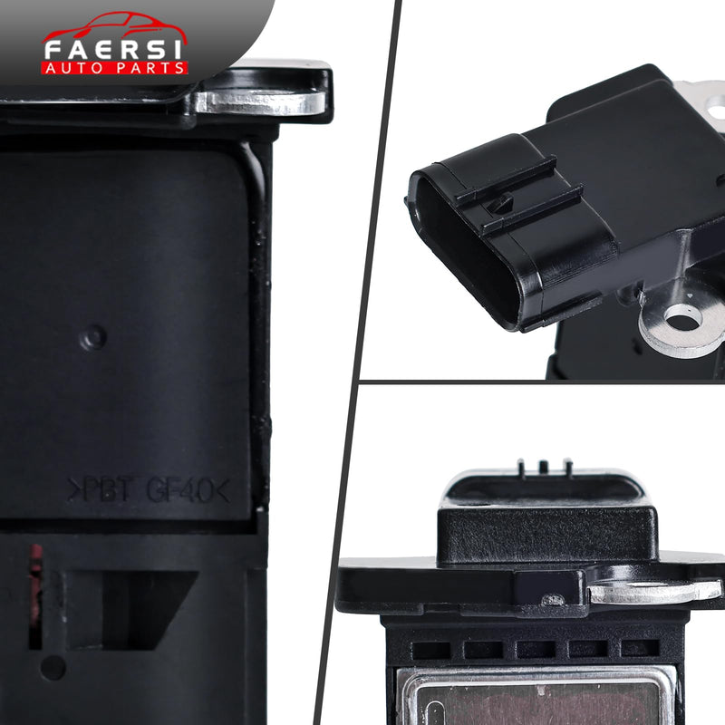 FAERSI Mass Air Flow Sensor Meter MAF Compatible with Honda Accord 2004-2007 2.4L L4, 2005-2007 3.0L V6 Electric/Gas, 2008-2012 3.5L V6 Replace#MAF0033, ‎37980-RAD-L11, 37980-RNA-A01