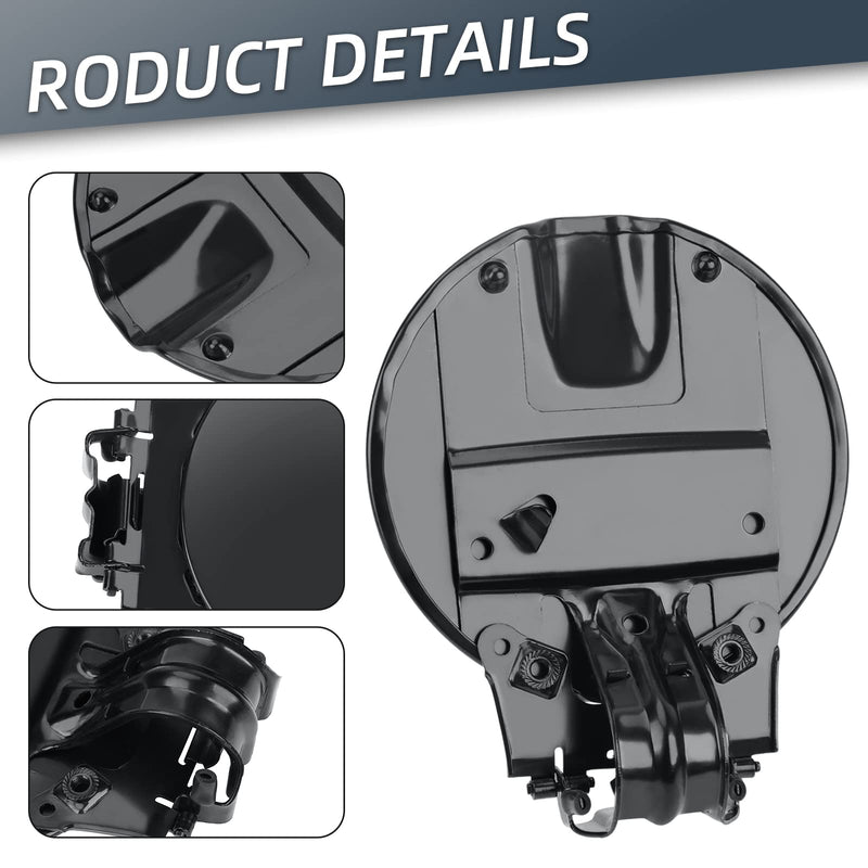 10385417 Fuel Filler Gas Door Tank Matte Black Gas Cover Cap Fuel filler gas door Compatible with Chevy Colorado & GMC Canyon 2004 2005 2006 2007 2008 2009 2010 2011 2012