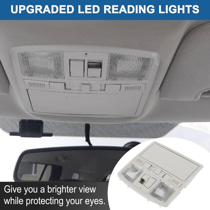 Overhead Console Map Reading Light w/Sunroof Switch Compatible with Mazda 6 2009-2013, CX-9 2010-2015 Replace# GS4C-69-970D-30 TD77-69-970D-75