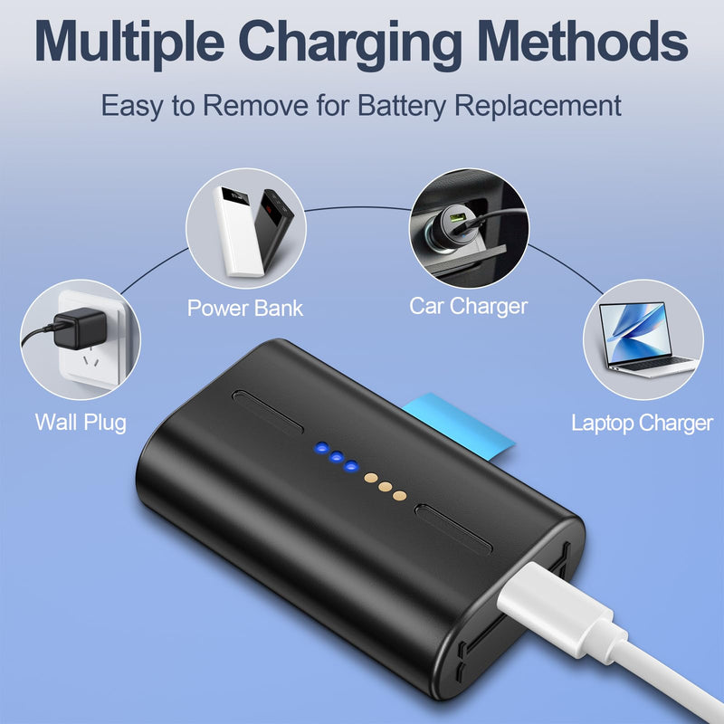 Extra Outdoor Camera Battery Pack 8000mAh with USB-C Charging Cable for SimpliSafe Wireless Outdoor Security Cameras (2-Pack) Pack of 2