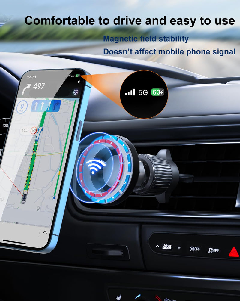 oricarmes car Phone Holder for Toyota 4Runner 2025 2026 Phone Mount for Toyota Tacoma 2024 2025 2026 Magnetic car Phone Mount for Tacoma/4Runner Accessories Include Driver and Passenger