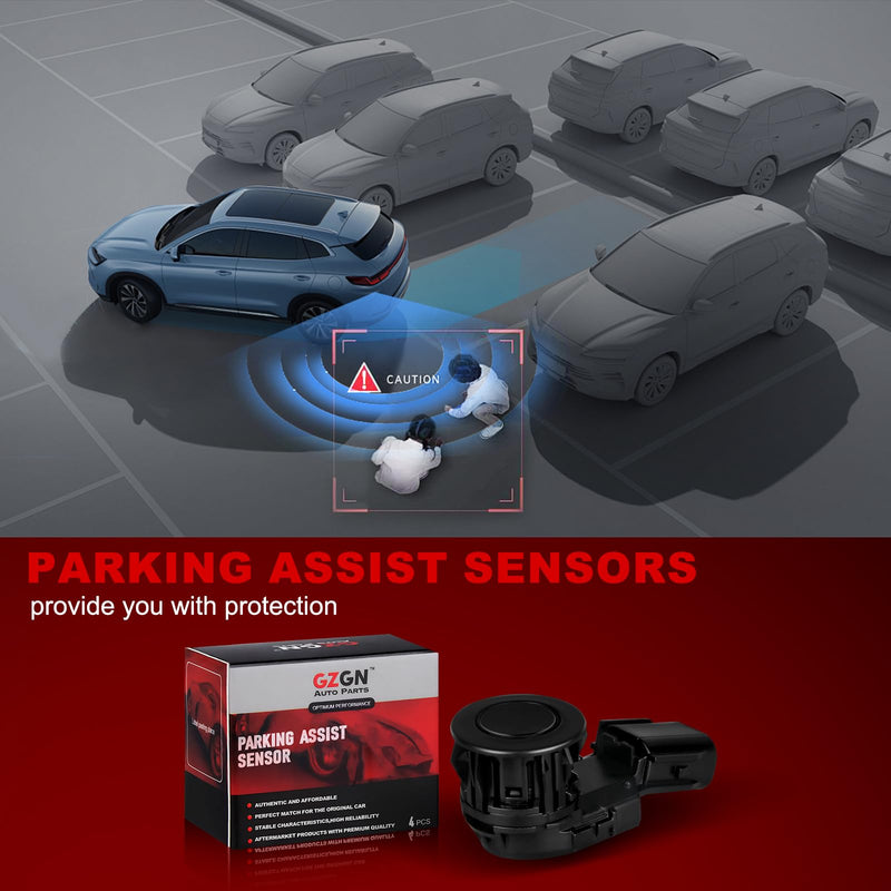 Parking Assist Sensor Compatible with Toyota RAV4 2014-2018,Tacoma 2015-2022,Tunder 2014-2021,Replace#89341-0C010 89341-0C020 PPS65,1PCS Reverse Rear Backup Bumper Parking Sensors 1-PC 89341-0C010