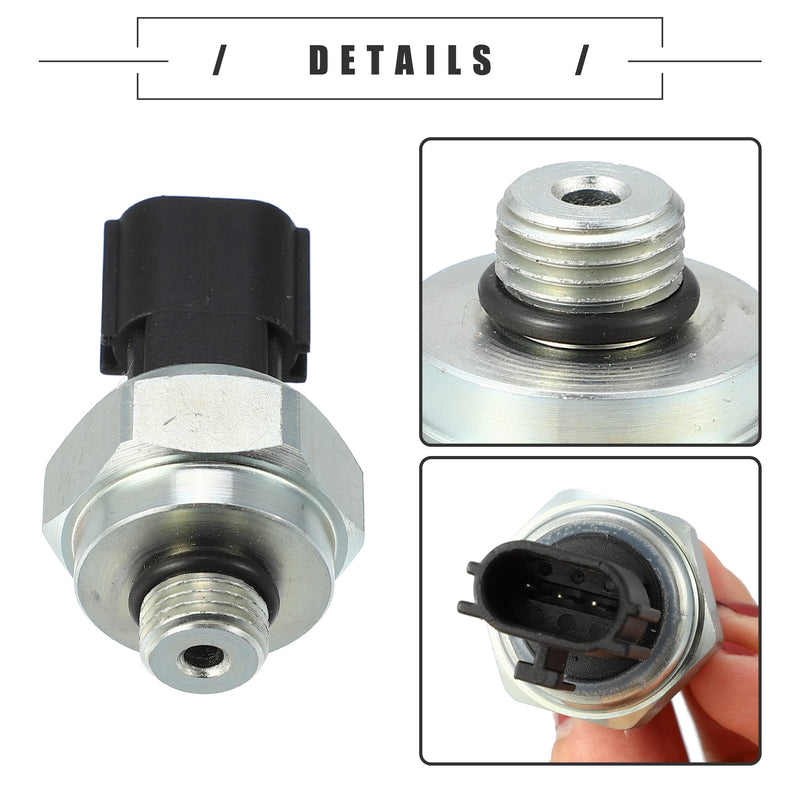 Motoforti Power Steering Pressure Sensor, for Nissan Altima 2007-2013, Metal, 49763-6N20A 49720-1AA0C 49720-1AN0C 49720-CK000 49720-JA000, Black Silver Tone