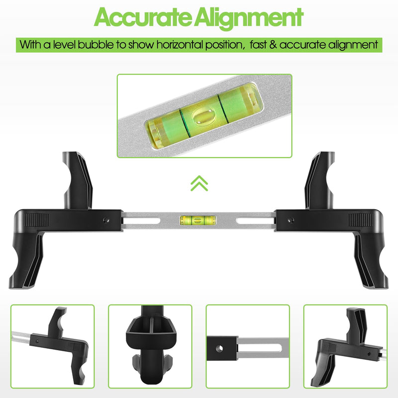 ATD-3100 Steering Wheel Level Alignment Tool - Steering Wheel Level Bar Tool - Universal Use for Passenger Cars, Vans & Trucks with Steering Wheel Internal Diameter 270mm-340mm, Spring-Loaded