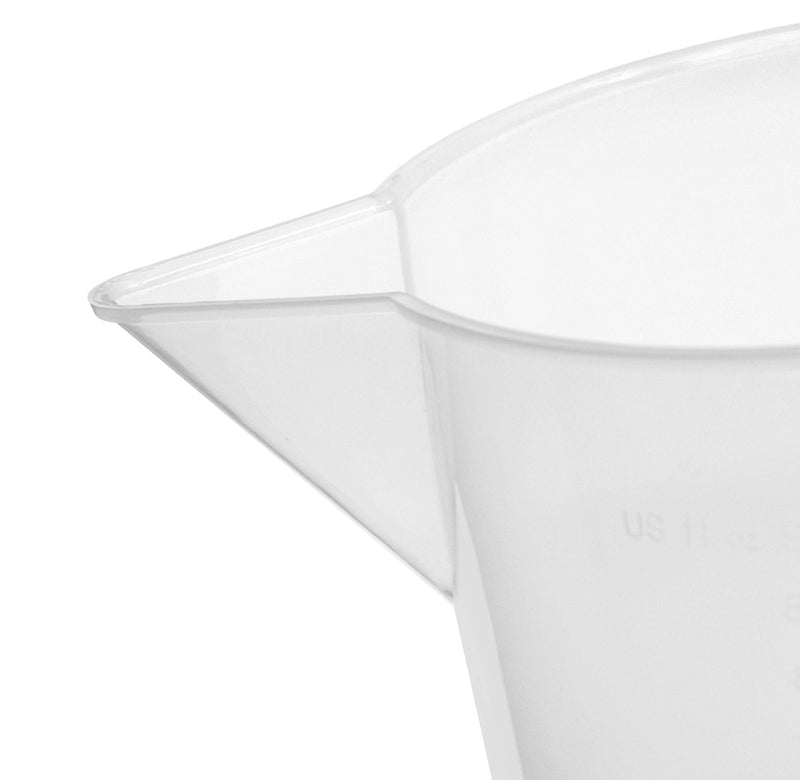 EISCO Plastic Pitcher, 1000mL (1L) - Short Form, Euro Design - Molded Graduations - Chemical Resistant & Autoclavable Polypropylene - Measuring Jug (Pack of 2) 1 Liter (Pack of 2)