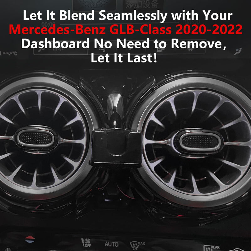CLEC for Mercedes-Benz GLB-Class 2020-2022 Magnetic Wireless Charger Car Phone Holder Mount Custom Fit for Benz GLB-Class 2020-2022 15W Fast Charging Car Phone Holder Wireless Charger