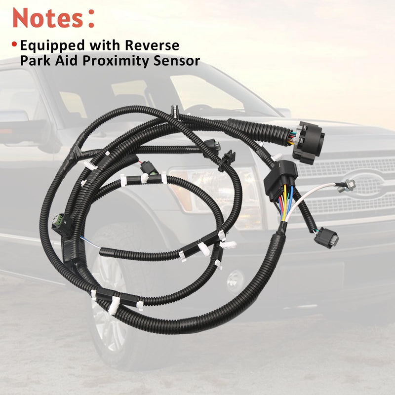 Trailer Hitch Tow Wiring Harness with Reverse Park Aid Proximity Sensor Compatible with Ford F150 2009-2014 Replace BL3Z-13A576-C BL3Z13A576C DL3T-13A576-CD