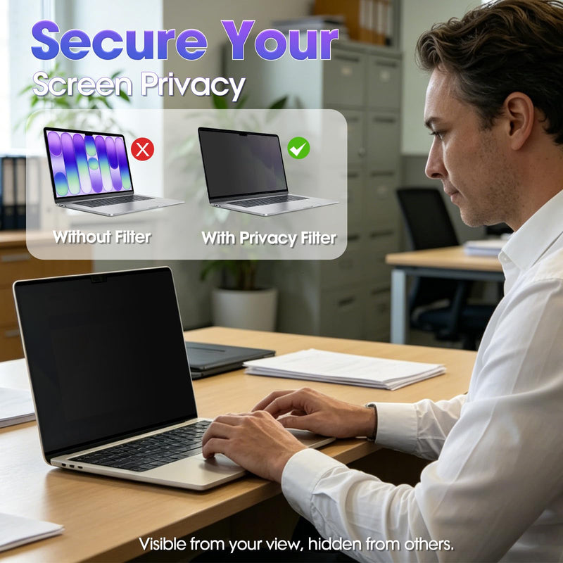 Anti-Spy Removable Shield Magnetic for MacBook Neo 13 Inch (2026, A18 Pro) Privacy Screen with 180° View Control, Ideal for Public Workspace MacBook Neo 13 Inch (2026, A18 Pro)
