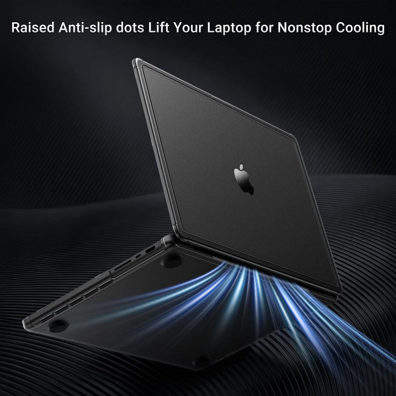 MOSISO Compatible with MacBook Pro 16 inch Case M5 M4 M3 M2 M1 2026-2021 | 4 in 1 Kit Matte Reinforced Corners Protective Hard Shell Cover for A3429 A3428 A3403 A3186 A2991 A2780 A2485, Black