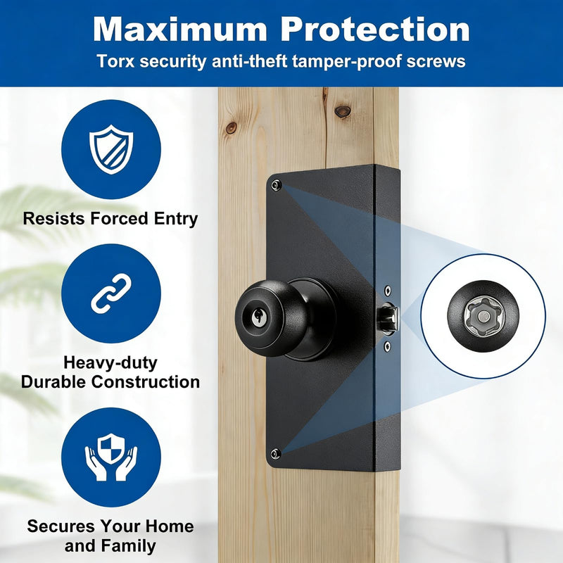 Black U 9585 Stainless Steel Lock and Door Reinforcement Plate fits 1-3/8" Thick Doors and Includes The Black U 9476 Security Latch Strike kit