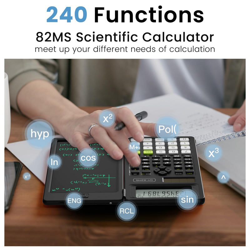 991ES and 82MS Scientific Calculators with Notepad