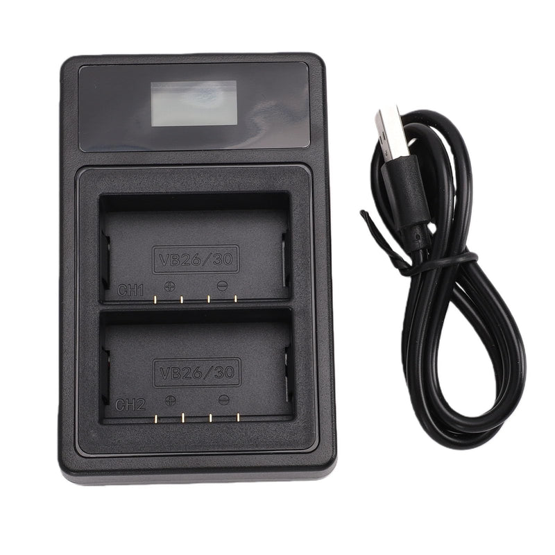 Bewinner Camera Flash Dual Battery Fast Charger 5Wx2 Smart Display, Charger Fit for VB26 VB26B VB30 V860III V1 V850III Flash Battery, Fast with Intelligent LCD Screen for
