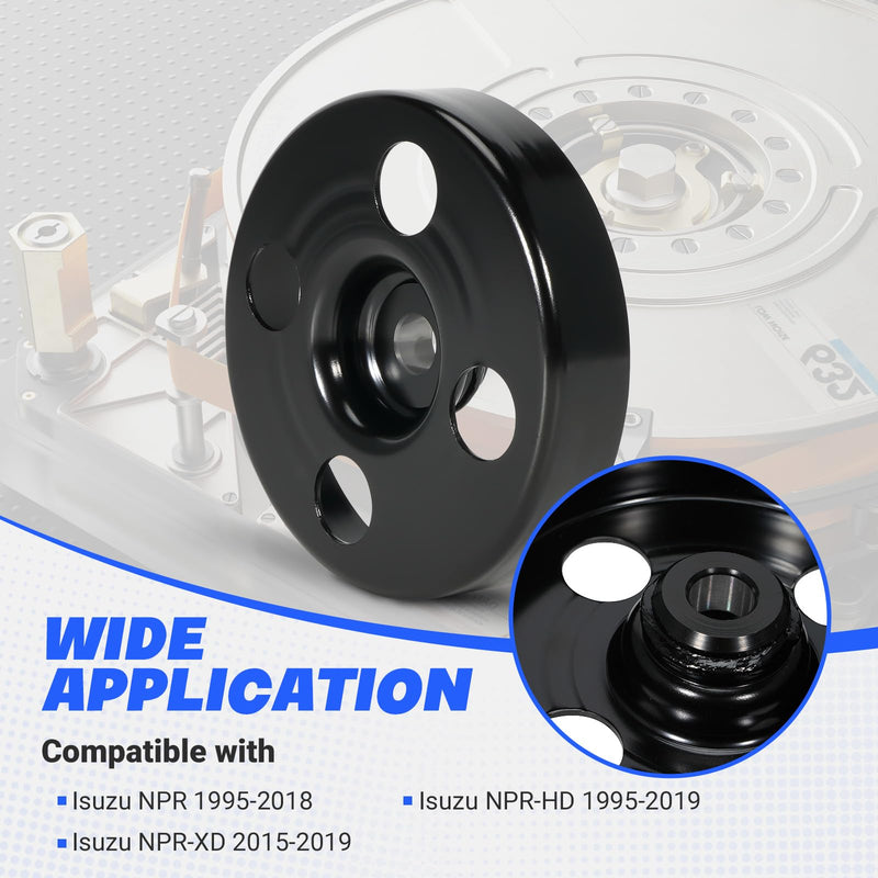 8972414162 Vacuum Pump Pulley Compatible with Isuzu NPR NPR-HD MPI TBI Gas V8 L31 LQ4 L05 LY6 1995-2019#Replace 8-97241-416-0 97241416