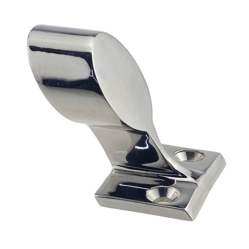 Pair Heavy Duty 316SS 60°Marine Boat Stanchion Hand Rail Fitting Left-Front for 1" Tube End For 1" tube