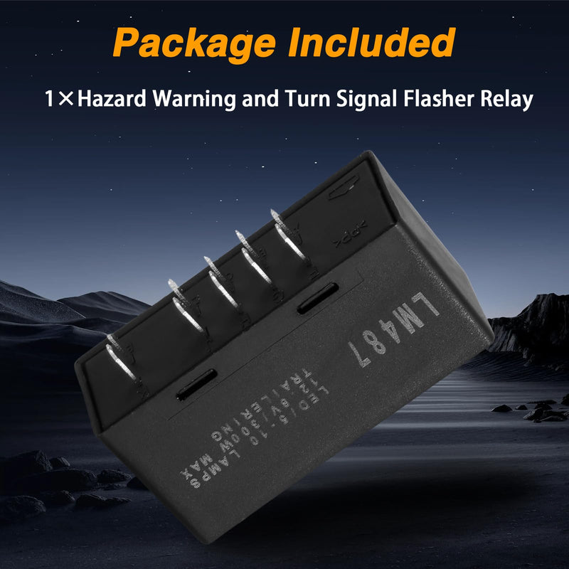 Hazard Warning and Turn Signal Flasher Relay Turn Signal Relay Flasher Module Compatible with GMC Chevrolet Cadillac Hummer Replace#: 15764135 15231201 LM487