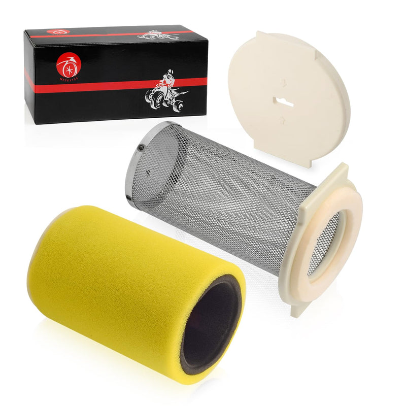Air Filter & Guide & END CAP Kit For Yamaha Big Bear 350 Moto-4 250 350 Timberwolf 250 YFB250 1987-2000 Kodiak 400 YFM400FW 1993-1999