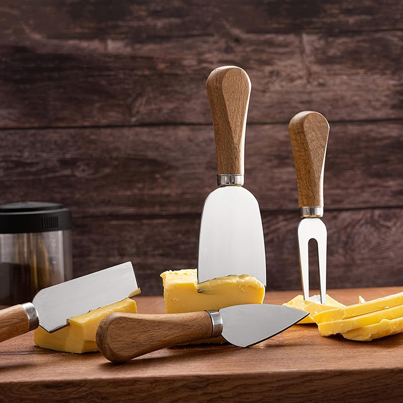 Charcuterie Board Accessories Spreader Knife Set Cheese Butter with Wooden Handles Mini Serving Tongs Spoons Forks Toothpick Flags for party Wedding Christmas (ABX-6) ABX-6
