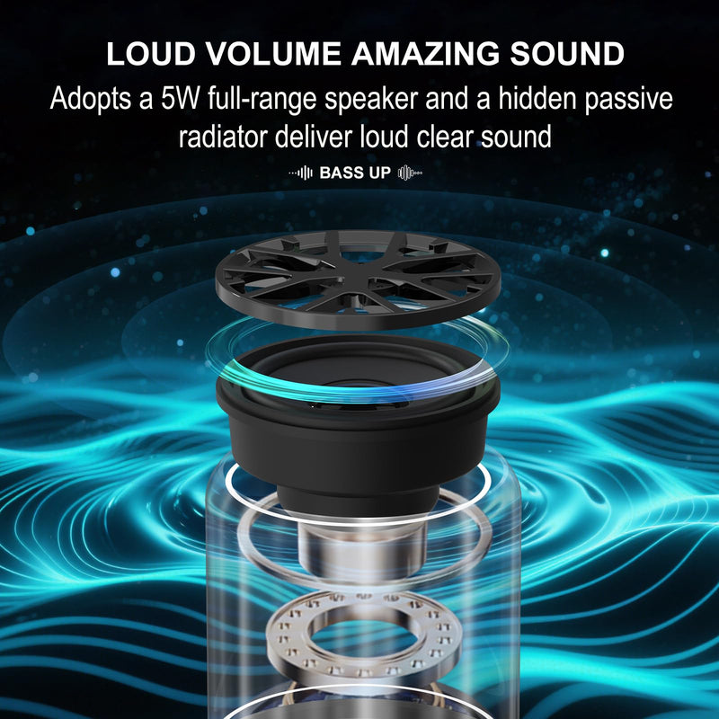 Mini Portable Bluetooth Speaker | Bluetooth 6.0 | 5W full-range speake | easy to carry around | Battery life: 4–6 hours Blue