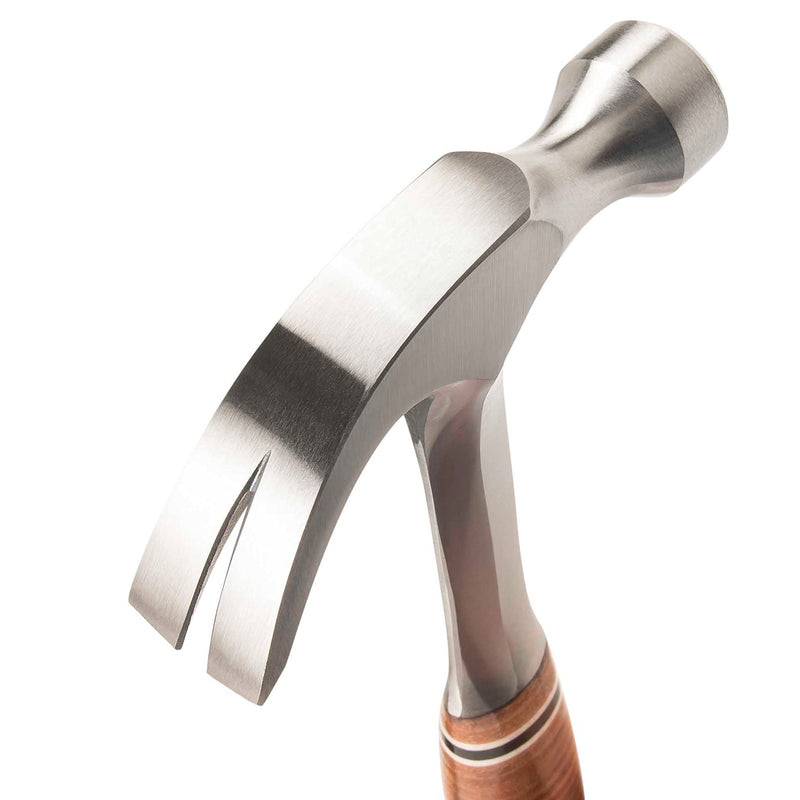 ESTWING Hammer - 16 oz USA Made Curved Claw Hammer with Smooth Face & Genuine Leather Grip - E16C 16 oz (Ounces)