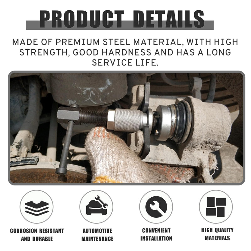 Car Brake Piston Wind Back Tool, Auto Rear Brake Pad Wind Back Tool, Brake Caliper Wind Back Tool for Replacement of Rear Brake Pad