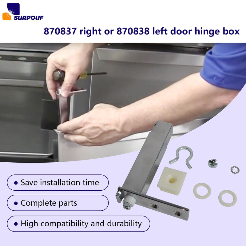 2Pack TOP Door Hinge Cartridge Fits for True Both (870837 Right & 870838 Left Side)