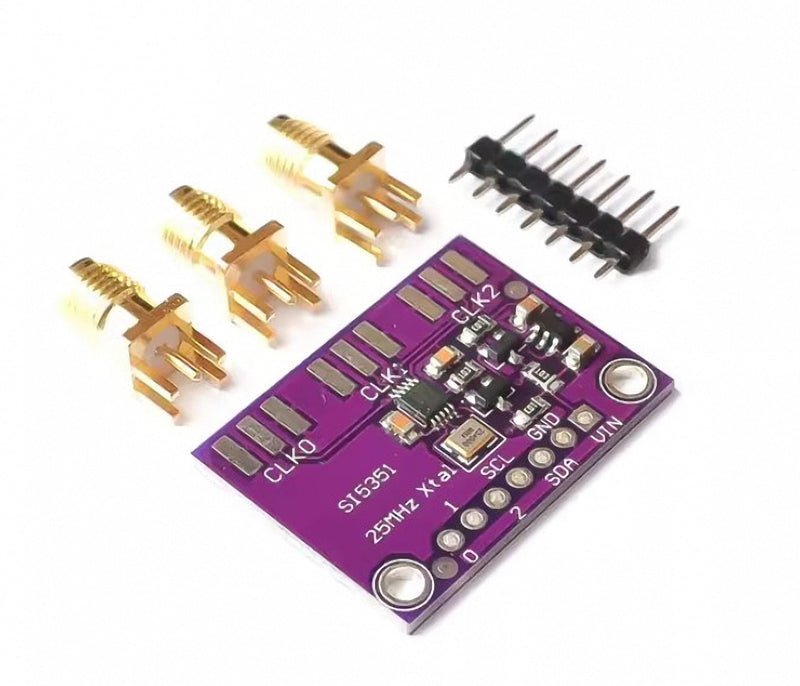 2pcs CJMCU-5351 Si5351A Si5351 I2C 8KHz to 160MHz 3-5VDC High Frequency Signal Generator Breakout Board Square Wave Frequency Generator Signal Generator Clock Generator for Arduino