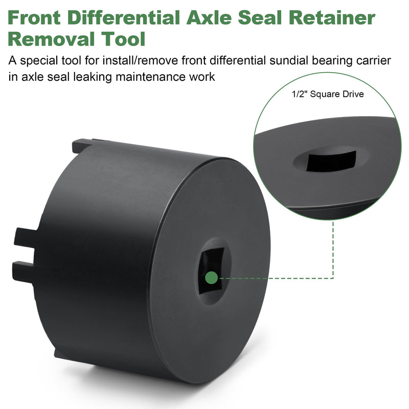 Transmission Front Differential Sundial Bearing Carrier Retainer Seal Installer Removal Socket Tool 18630AA010 18658AA020 for Subaru Forester Impreza WRX STI Legacy Outback