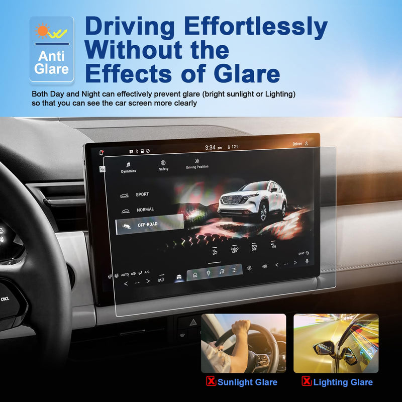 Anti-Glare Matte for 2026 Mazda CX5 Screen Protector, for (2.5S /S Select/S Preferred/S Premium) 12.9-inch Diagonal Touchscreen, 9H Tempered Glass 2026 CX-5 Accessories Anti-Fingerprint 12.9" Matte 12.9" (for 2026+)