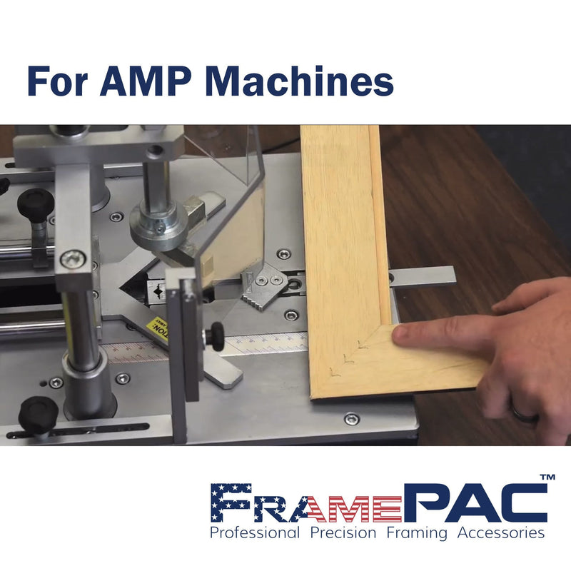 V Nails for Picture Frames Hardwood (AMP) 7mm (1/4 Inch) [4000 V-Nail Pack, Stacked] - (for use in Automatic V Nailer for Picture Framing, Automatic V Nailer for Picture Frames) 1/4 inch [7mm] - 4000 pack AMP - Hardwood