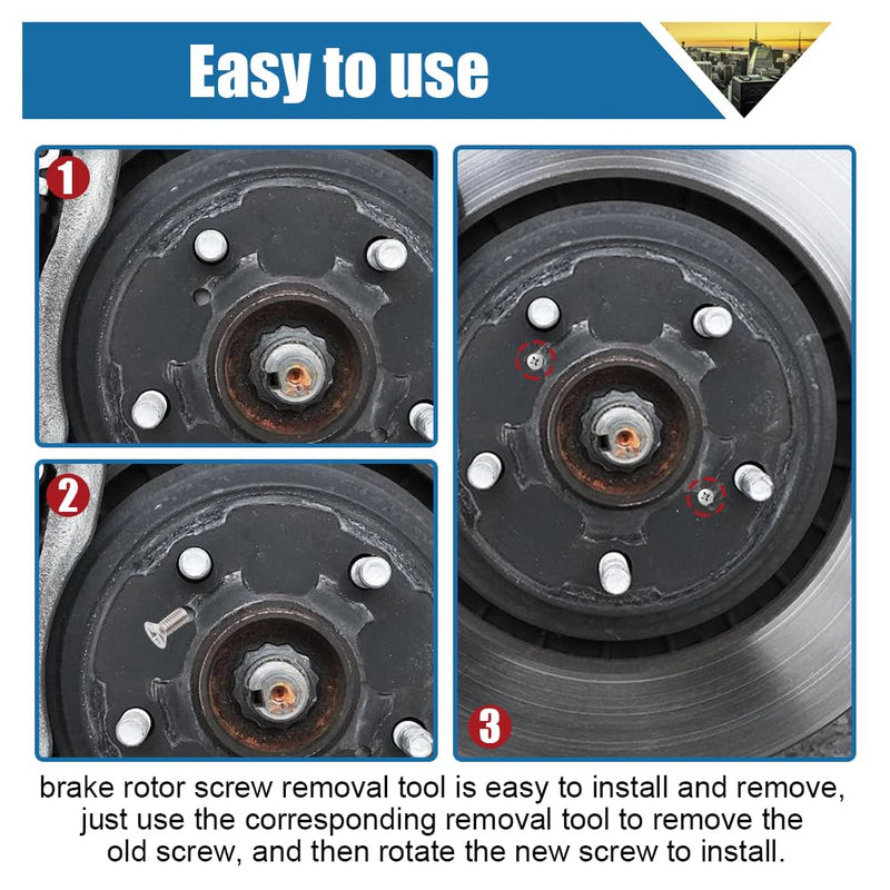 12PCS Stainless Steel Brake Disc Rotor Screws, Brake Rotor Bolt, Retaining Screws for Front and Rear, 93600-06014-0H Car Hardware Bolts Screw Kit Compatible with Honda Acura (12PCS) 12PCS