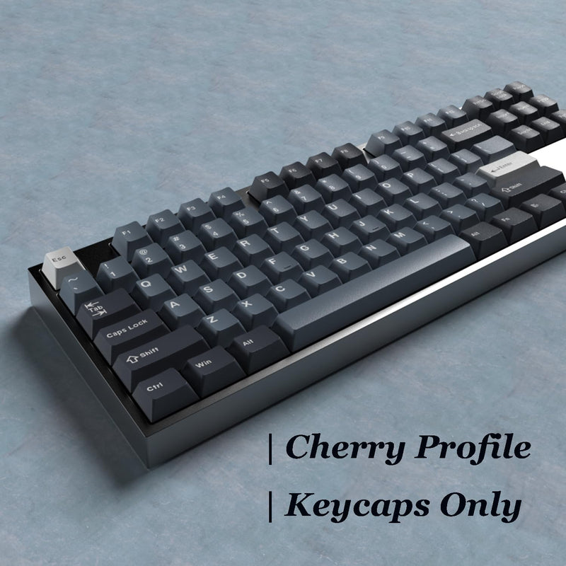 surmen Classic Cherry Profile Keycaps Set, 163 Keys PBT Double Shot Gaming Keyboard Replacement Keys for Multi-Size Mechanical Keyboard (Cherry Apollo) Cherry Apollo
