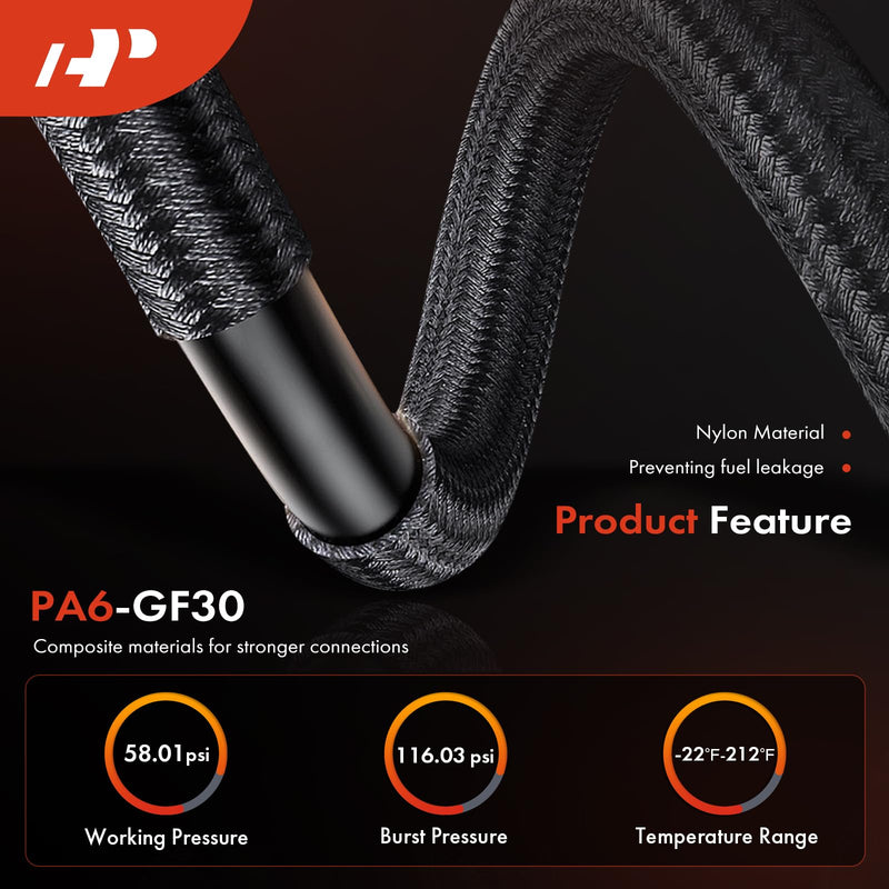 A-Premium Fuel line Kit Compatible with Jeep WJ Series Grand Cherokee 1999-2004, 4.0L 4.7L, Replace# FLFG0918