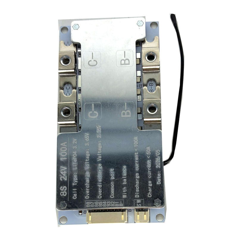 8S 100A BMS Lifepo4 Battery Protection Board Temperature Protection Equalizer