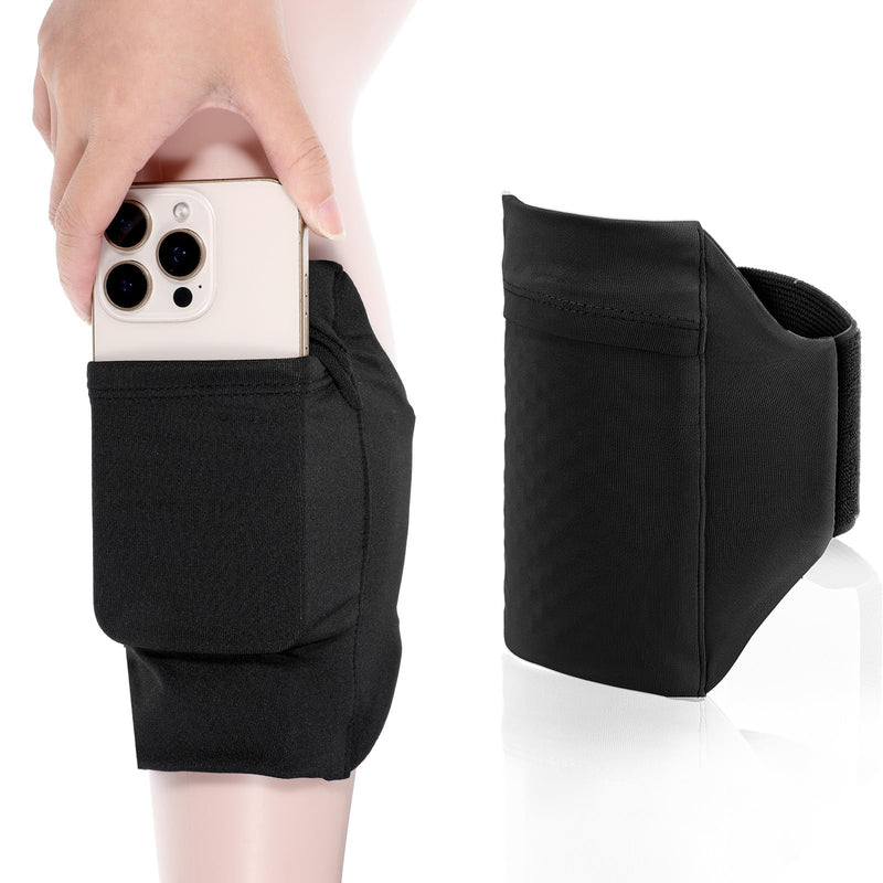 Leg Phone Holder, Cell Phone Leg Straps Ankle Wallet Thigh Holder Wallet Calf Straps Adjustable Arm Pouch Non Slip Sports Armband Storage Bag for Equestrian Jogger Running Workout
