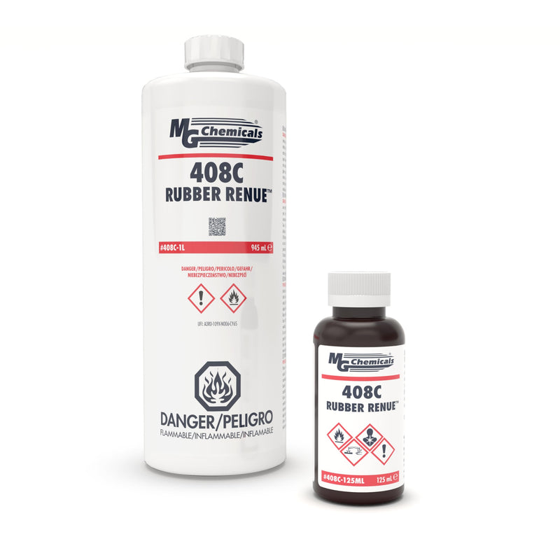 MG Chemicals 408C Rubber Renue, Rejuvenate and Restore Rubber Belts, Platens and Rollers 125mL