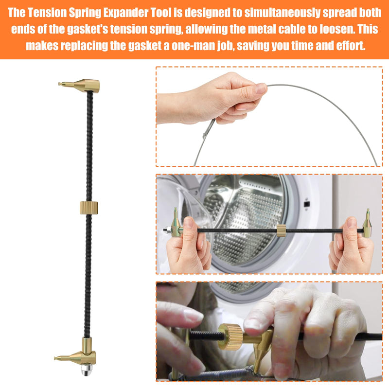 Washing Machine Spring Expansion Tool for Whirlpool Front Load Washer Boot Gasket Removal - 2 Pcs