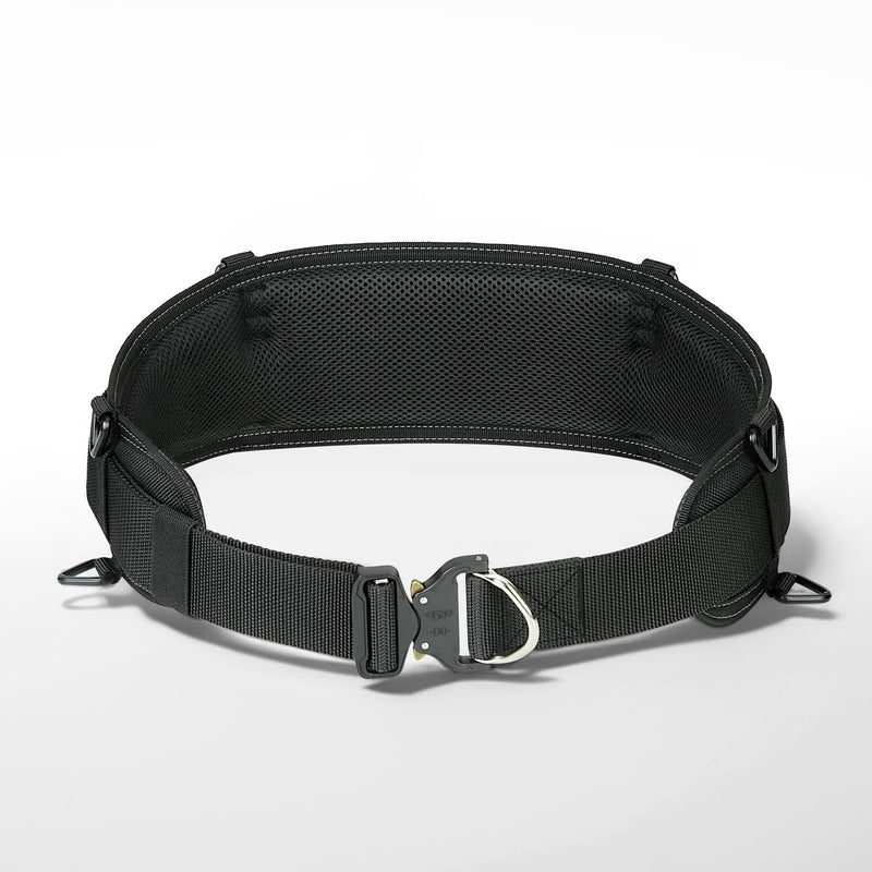 Multifunctional 33 Inch Tool Belt with Insurance Insert Buckle, 50 inch Adjustable Waist, Black, Fine Stitching XL