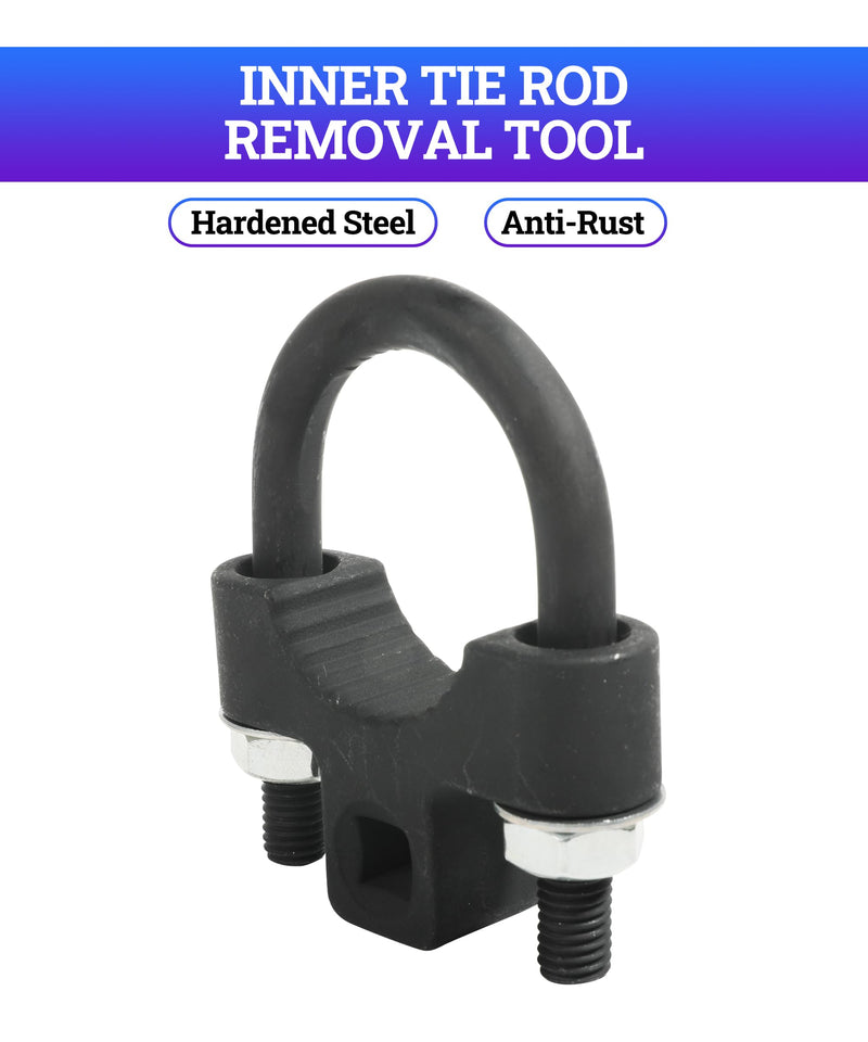 Zlirfy Tie Rod Removal Tool,3/8” inch Universal Low Profile Tool,Car Accessories Auto Tools Inner Tie Rod U-Wrench Repair Mechanic Tools,Inner Tie Rod Tool for Inner Tie Rod Removal and Installation