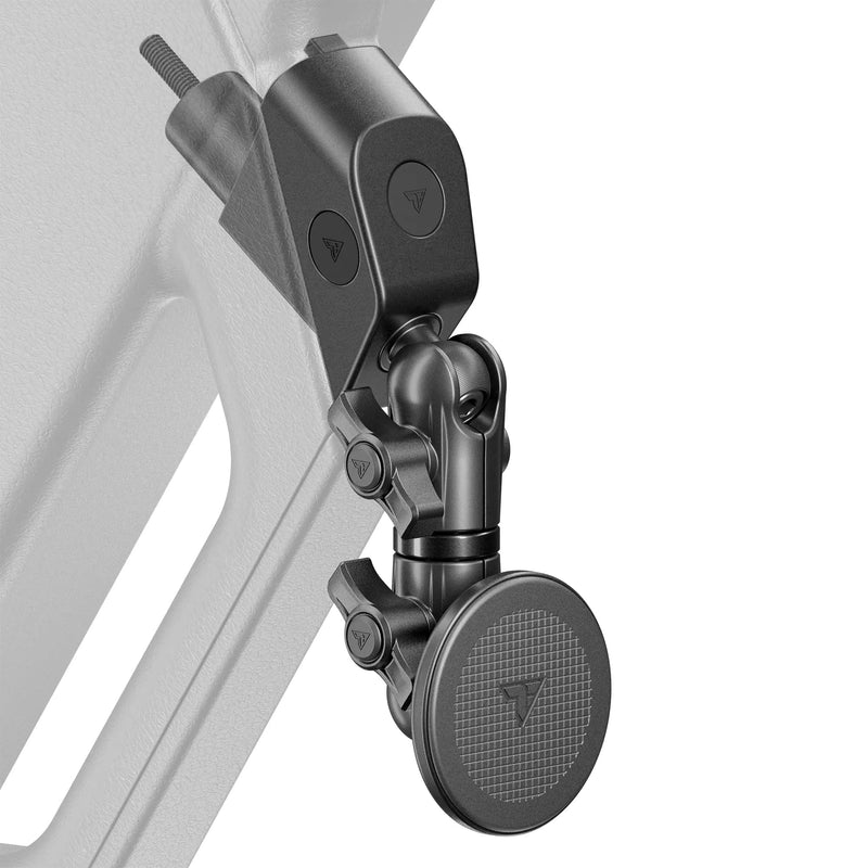 Tackform Link Grab Handle/A-Pillar Mount with Magnetic Phone Holder - Compatible with MagSafe, 2018-2023 Jeep Wrangler JL, & 2020-2023 Jeep Gladiator JT | All-Metal | CNC Billet Aluminum | Black