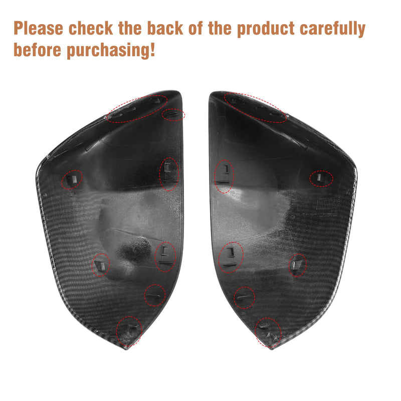 2PCS Compatible with Tesla Model 3 2017 2018 2019 2020 2021 2022 2023 2024 2025 Mirror Cover sticker, Left Driver Side & Right Passenger Side Model 3 Rear View Mirror Cap-Carbon Fiber M3 Pair Carbon Fiber